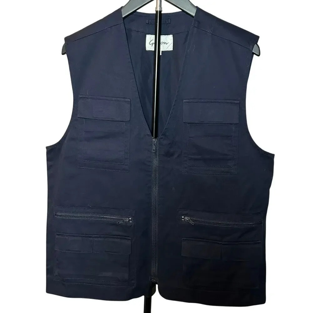 Vintage Gerzon Navy Technical Multi-Pocket Utility Gorpcore Vest